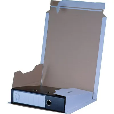 Produktbild von 20x Ordnerversandkarton 320x290x35-80mm für A4 Ordner 35-80mm weiß