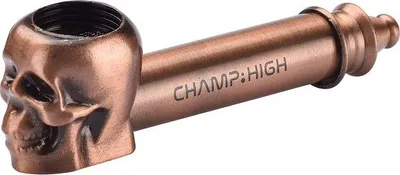 Produktbild von Totenkopf Metallpfeife 8,5cm mit Sieb, zerlegbar