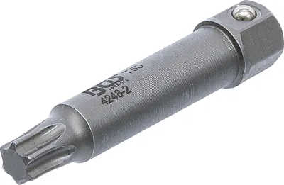 Produktbild von BGS 4248-2 Bit T50x64 mm mit 12 mm Aussensechskant, mit Kugel
