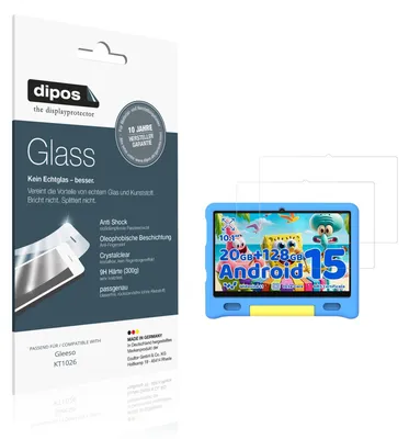 Image de 2x Protection ecrán pour Gleeso KT1026 Verre souple Film Protecteur 9H dipos