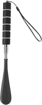 Imagen del producto de Ayudante para ponerse zapatos de acero inoxidable, ajustable de 30 a 70 cm, para facilitar el calzado