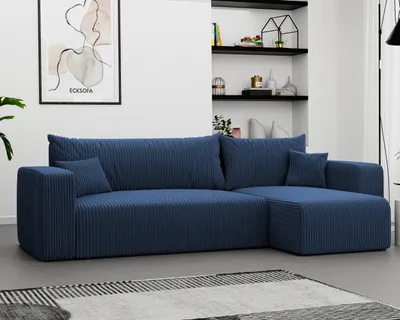 Image de IDOHOME Canapé d'angle Piano Tissu Canapé avec fonction sommeil et coffre de lit Canapé-lit Coin garniture de canapé-lit - Universal Couleur : Poso 05