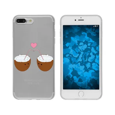 Produktbild von PhoneNatic Case kompatibel mit Apple iPhone 7 Plus / 8 Plus Silikon-Hülle Sommer Coconuts M3