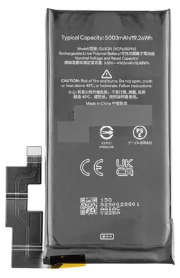 Produktbild von Akku für Google Pixel 6 Pro Smartphone mit 5003 mAh Kapazität, Modell G63QN