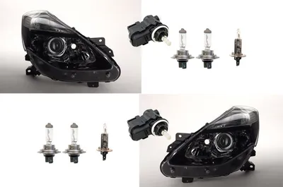 Zdjęcie produktu dla Johns, Reflektory pasujące do Renault Clio BR CR 09- + H7 H1 Zestaw Li Re z serwomotorem
