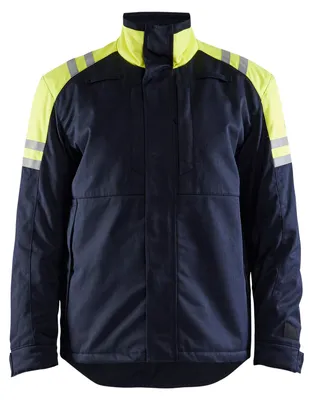 Produktbild von Blakläder Winterjacke Inhärent Stahl 4515, Farbe:Marineblau/ High Vis Gelb, Größe:L