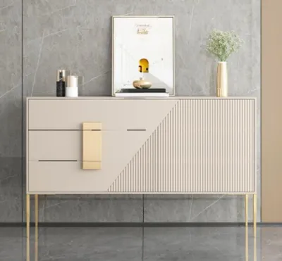 Produktbild von Kommode Sideboard Holz Grau Esszimmer Design luxus Modern Möbel Neu