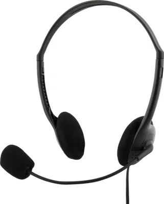 Immagine prodotto di Cuffie DELTACO con controllo volume, cavo 2m, nere