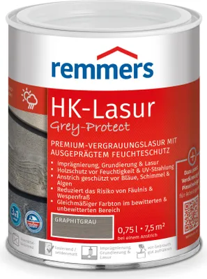 Obrázok produktu pre Remmers HK-Lasur 0,75 L Eimer Graphitgrau