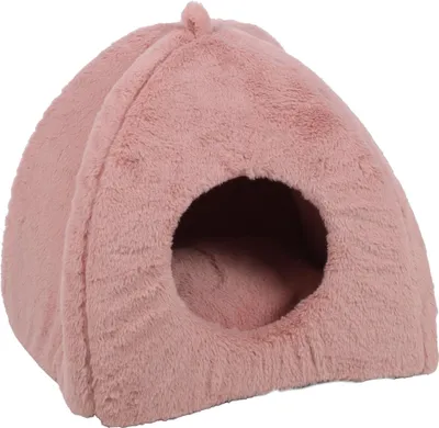 Immagine prodotto di Cuccia per pappagalli Flamingo, modello Ebby, igloo rosa, dimensioni 38x38x40 cm