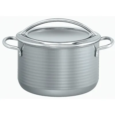 Produktbild von Silit Vision MEAT POT 0324151411 Kochtopf inkl. Deckel, emailliert, 24 cm Durchmesser, Induktionsherd-geeignet