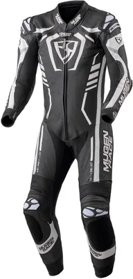 Obrázok produktu pre MUGENRACE Predator perforovaná jednodielna kožená kombinéza na motorku, čierna/biela, 56