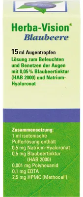 Produktbild von Herba-Vision Blaubeere Augentropfen, 15 ml Lösung