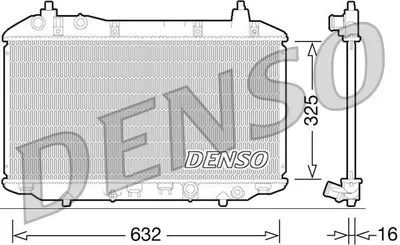 Obrázek produktu pro Chladič motoru DENSO pro HONDA Civic VIII