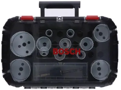 Image de Coffret universel scies-trépan Progressor for Wood and Métal 14 pièces - BOSCH - 2608594193