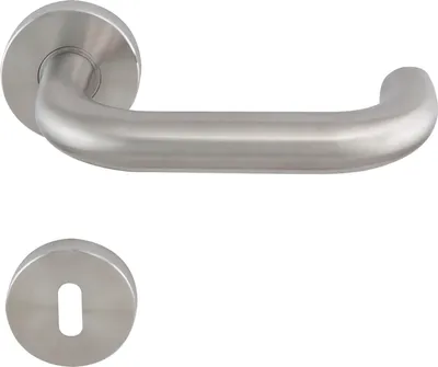 Image de Garniture à béquilles SOLIDO TALIN - sur rosace BB, 38 - 45, inox mat