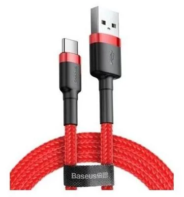 Zdjęcie produktu dla Baseus CATKLF-B09, 1 m, USB A, USB C, Czerwony