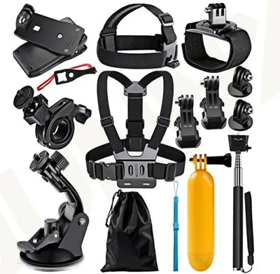 Produktbild von Multifunctionales Outdoor-Set für Action-Kamera, 14-in-1 Zubehör für Drahtlose Kamera