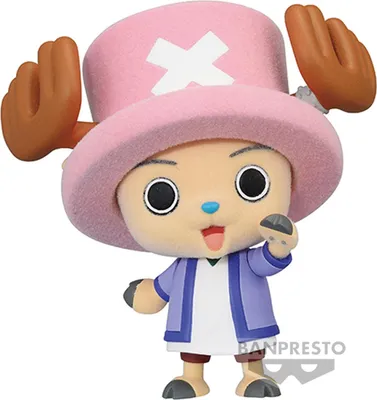 A collectible figurine of Tony Chopper from One Piece.