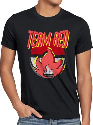 Produktbild von BaumwolleCloud TEAM RED Herren T-Shirt Team Rot Wagemut Feuer Valor