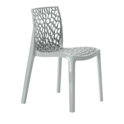 Produktbild von Bunte Designstühle Gruvyer Grand Soleil Außen Innenbereich Stühle Polypropylen - Grau