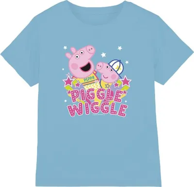 Immagine prodotto di Peppa Pig - Maglietta "Piggle Wiggle" per bambini TV5160 (116) (Azzurro)