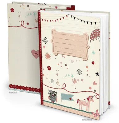 Produktbild von Babytagebuch DIN A4 rosa beige - Blankobuch zum Selberschreiben