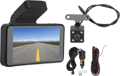 Productafbeelding van Dashboardcamera HD 1080p met bewegingsdetectie, voor- en achtercamera, automatische opnamefunctie, en loopfunctie