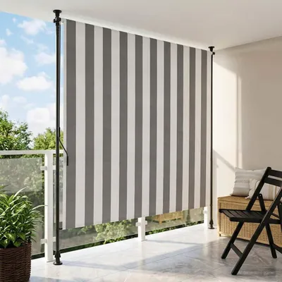 Immagine prodotto di Maison Exclusive - Tenda a rullo da esterno antracite e bianco 120 x 270 cm