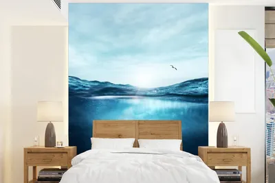 Produktbild von Fotobehang - Meer - Zwemmen - Zee - 165 cm breit - 220 cm hoch