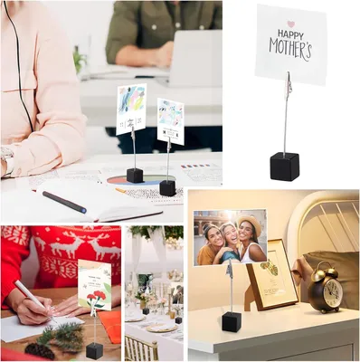 Image de Porte-photos à pince - Lot de 20 pièces pour cartes postales et photos