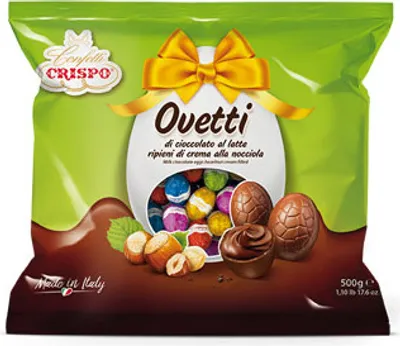 Produktbild von Czekoladki Ovetti al Latte e Nocciola 500g - Crispo