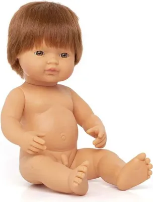 Produktbild von Miniland Rote Babypuppe (mädchen) 38 Cm Mehrfarbig  Mehrfarbig One Size