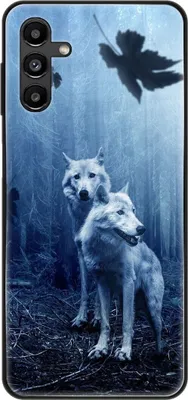 Produktbild von König Design Hülle kompatibel mit Samsung Galaxy A13 5G Kunststoff Soft Handyhülle - Handy Case Wölfe
