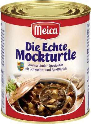A can of Meica Ammerländer Mockturtle soup.