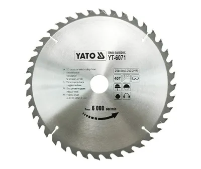 Obrázek produktu pro Kotouč s karbidovými zuby 250 × 30 mm, 40 zubů