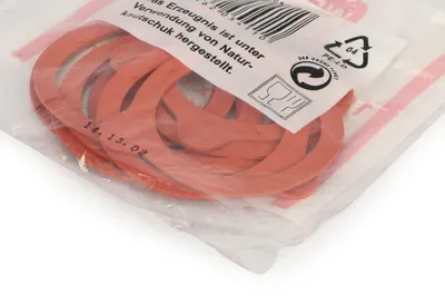 Dichtungen 80 mm, 10er-Pack, Kunststoff, Dunkelrot