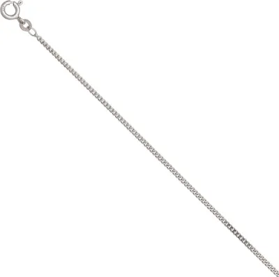 Produktbild von 1,7mm Panzerkette Halskette Collier Goldkette 333 Gold Weißgold 36cm Damen
