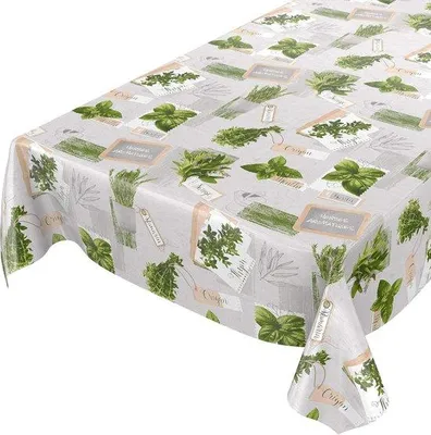Immagine prodotto di Tovaglia impermeabile verde/beige 220x140 cm