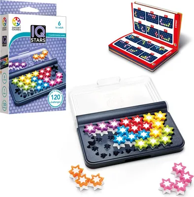Produktbild von SmartGames IQ Stars Puzzle Spiel 120 Herausforderungen 8+ Jahre