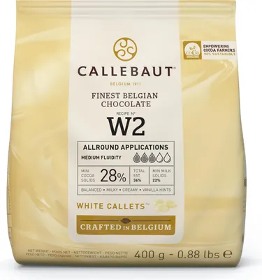 Produktbild von Callebaut, Kuvertüre Callets, weiße Schokolade(2500g)