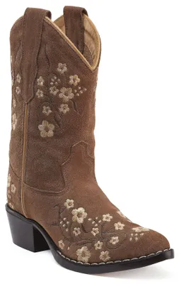 Produktbild von Old West Westernreitstiefel für Kinder und Jugendliche mit Blumenstickerei, Größe:30