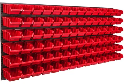 Produktbild von Werkzeugtafel für die Werkstatt - Wandmontierte Garagenaufbewahrung - 172 x 78 cm - 84 Aufbewahrungsboxen