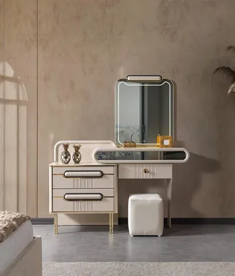 Image de Commode de style moderne, couleur blanche, confortable et pratique, pour chambre à coucher, neuve