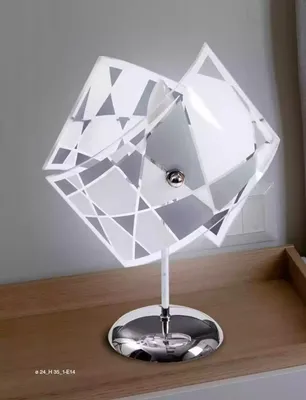Obrázek produktu pro Stylová stolní lampa Moderní křišťálový lustr Šedá stolní lampa New