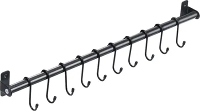 Produktbild von Küchenhalter,Küchen Hängeleiste,Pfannenhalter,Küchenreling Hängeleiste,Küchenhakenleiste,Relingleiste,Küchenrelingsystem,570mm x 1