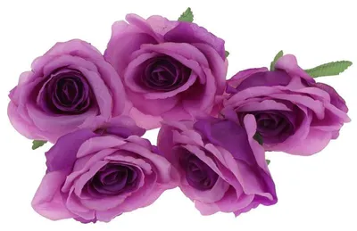 Immagine prodotto di Testa di rose artificiali, 5 pezzi, color lilla