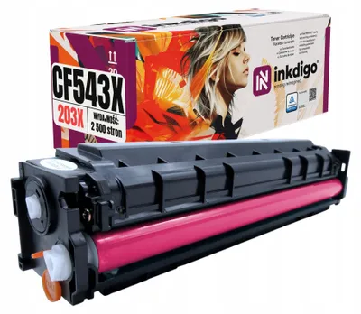 Produktbild von Inkdigo Toner CF543X für HP Color LaserJet Pro MFP M280nw, M281fdn, M281fdw, M281fw – Magenta, 2500 Seiten,