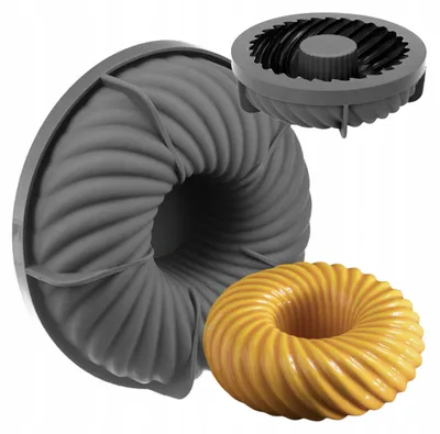 Produktbild von Elhandel Silikonform Gugelhupf mit Kamin für Desserts