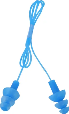 Produktbild von Wasserdichte weiche Silikon Ohrstöpsel mit Kordel, Lärmschutz für Schwimmen & Schlaf, wiederverwendbare Gehörschutzstöpsel, blau